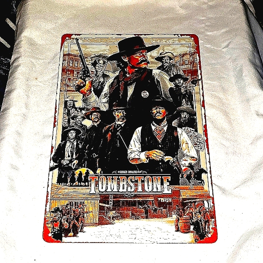 Tombstone Movie Decorative Tin Sign